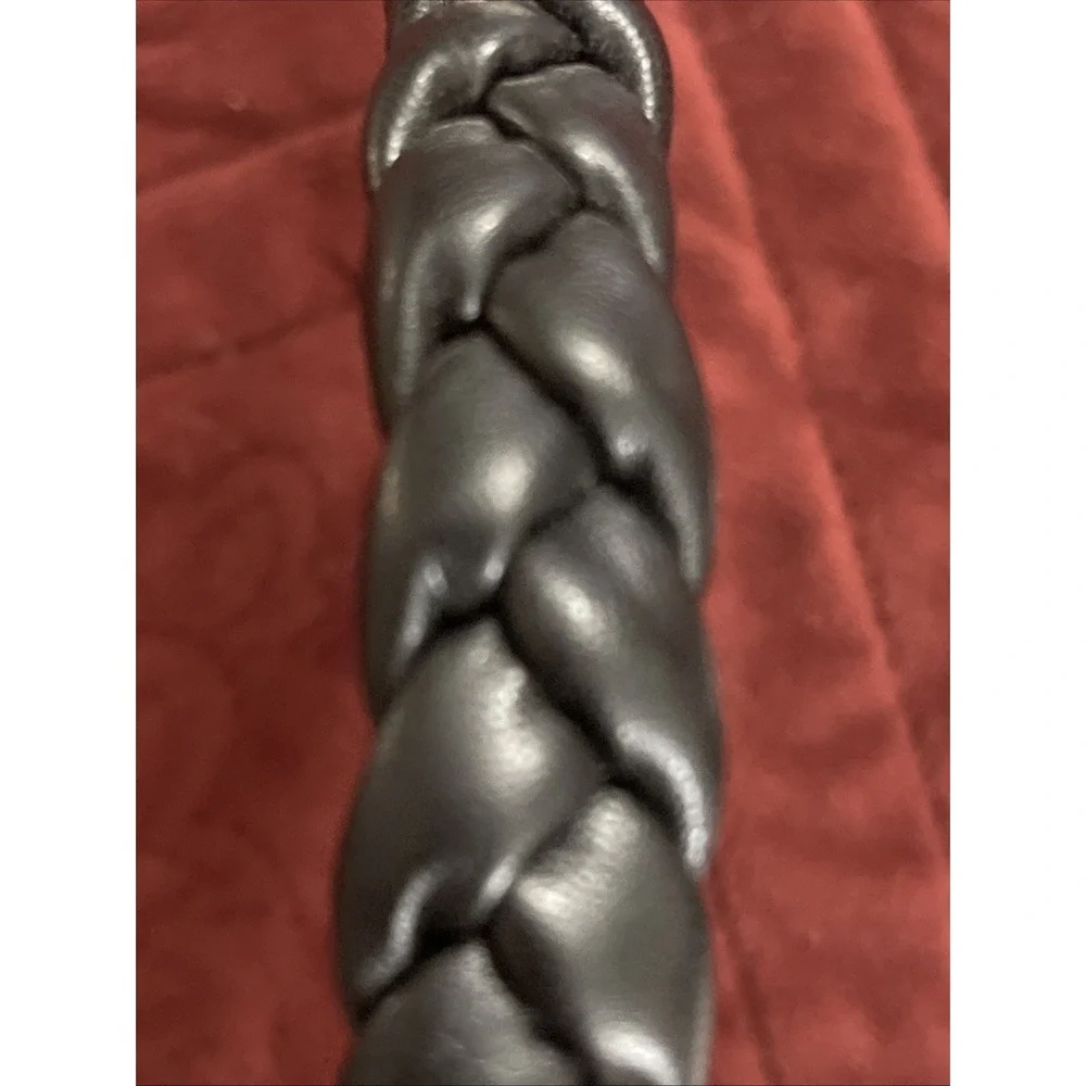 NWT NEW Faux Leather Braided Headband And Double Bow Large Hair Claw Fashion Fun